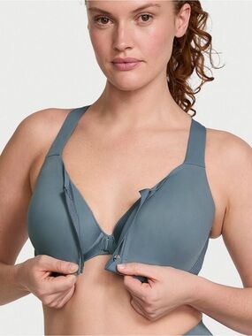 50%offw❤️ VS On Point Front zip Maximum Support Bra  34DDD knockout